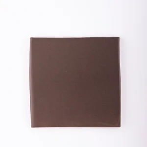 Brown mat handmade tile