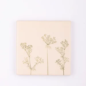 Green flower backsplash