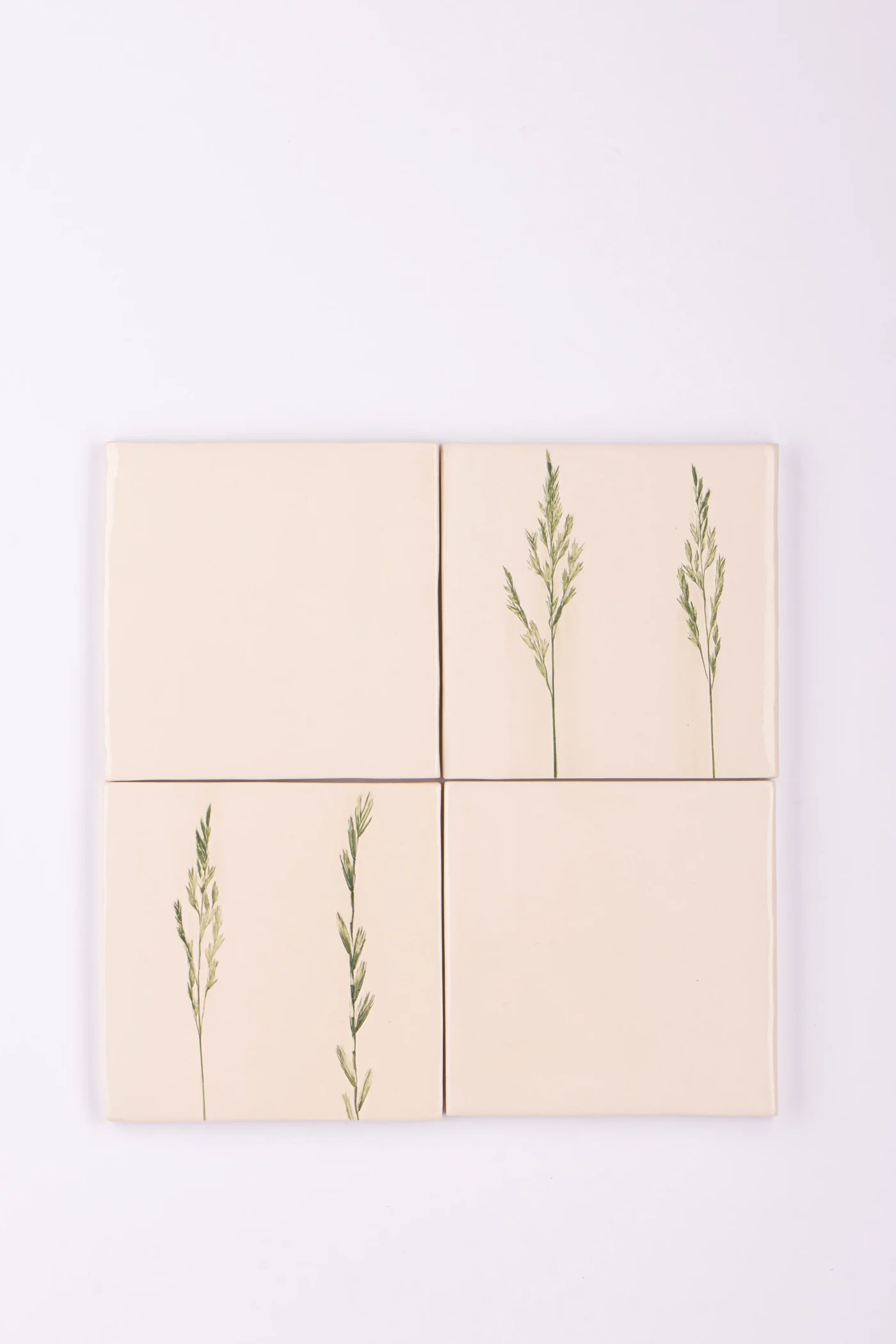 Green flower tiles