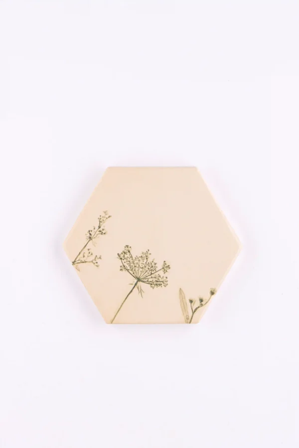 Handmade hexagon tiles