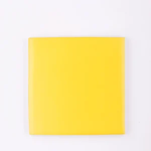 Yellow mat handmade tile