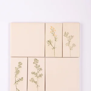 handmade rectangle tiles set